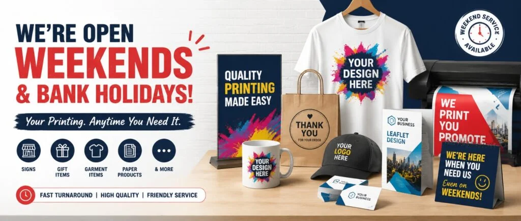Weekend Printing Service Bridgend